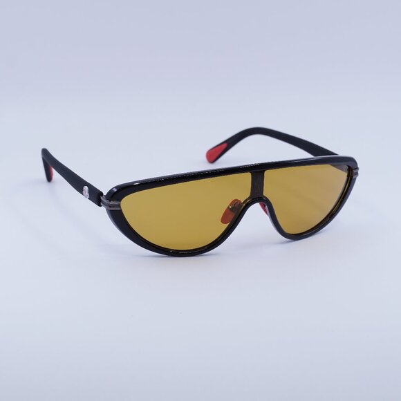 🕶️ New Moncler ML0239 01E Sunglasses - Black Frame, Brown Lenses - Picture 1 of 11